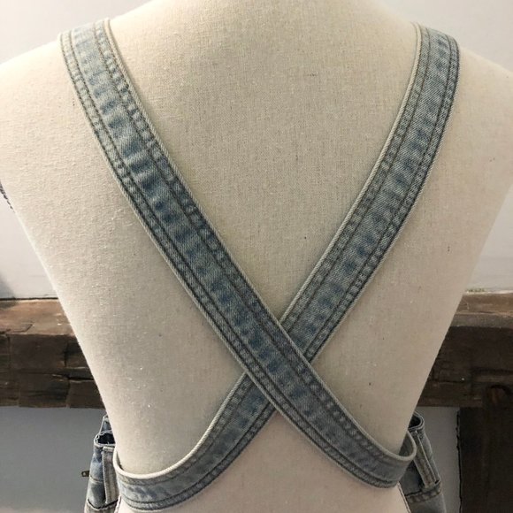 Free People Washed Denim Overalls - Picture 4 of 6